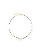Collier Birdy  mauve