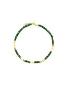 Collier Mathilde  turquoise, crème, doré