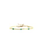 Bracelet Turquoise Paradise Nina turquoise, vert émeraude, mauve, nacre, doré