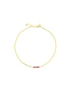 Collier May  pourpre, doré