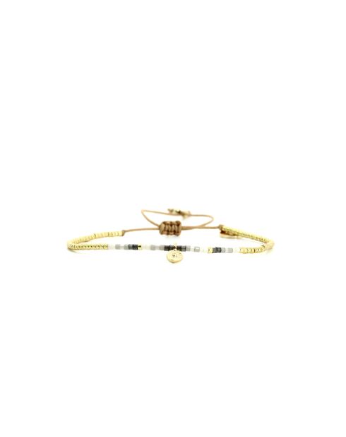 Bracelet Grey Sand Ness Camaïeu de gris, blanc, doré
