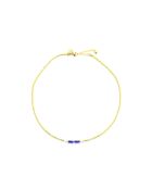 Collier May  bleu, doré