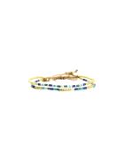 Bracelet Blue Curaçao Alya bleu, turquoise, doré