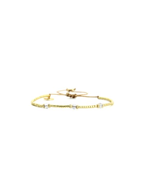 Bracelet Grey Sand Nina Camaïeu de gris, blanc, doré