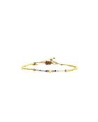 Bracelet Pretty Woman Julia mauve, violet orchidée, vert d'eau, doré