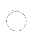 Collier Rim  violet, doré