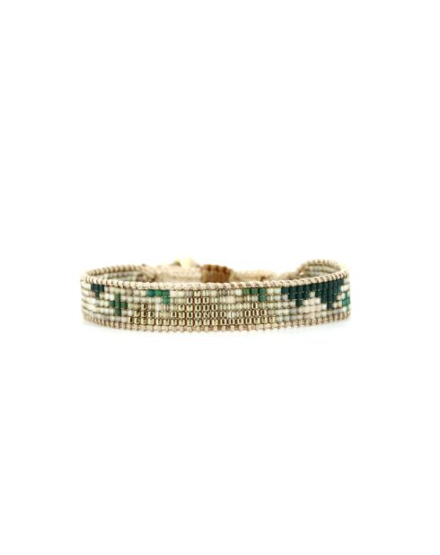 Bracelet Vert de Jade Chloé camaïeu de vert, champagne, doré