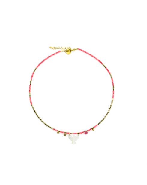 Collier Birdy  rose