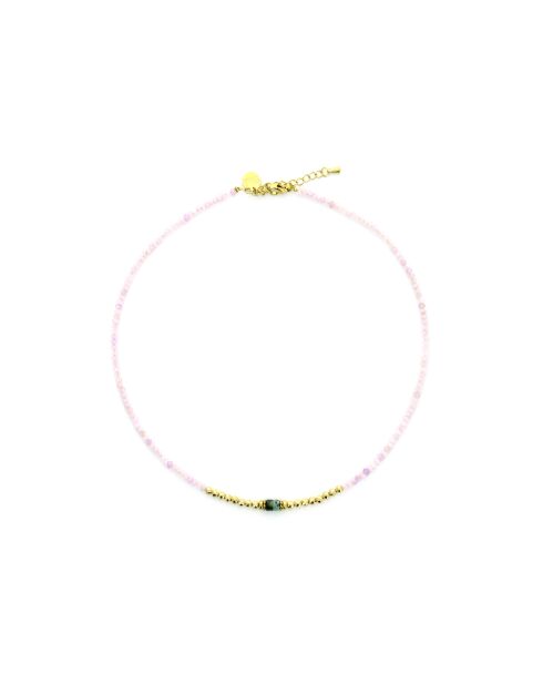 Collier Rim  rose, doré