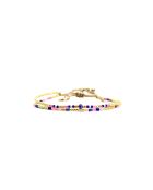 Bracelet Bonifacio Sunset Alya bleu royal, rose fluo, saumon, caramel, doré