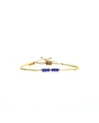 Bracelet Bonifacio Sunset Elena bleu royal, rose fluo, saumon, caramel, doré