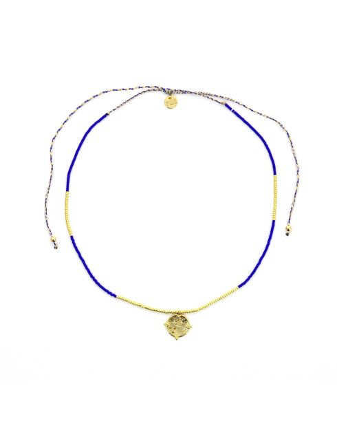 Sautoir Sunny  bleu, doré