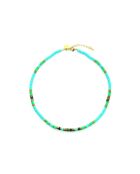 Collier Ibiza Beach  turquoise, vert