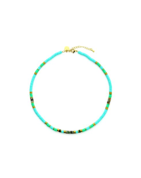 Collier Ibiza Beach  turquoise, vert