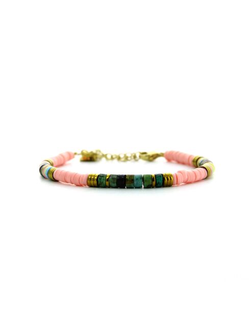 Bracelet Ibiza Beach  rose, multicolore