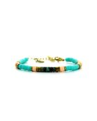 Bracelet Ibiza Beach  turquoise, saumon