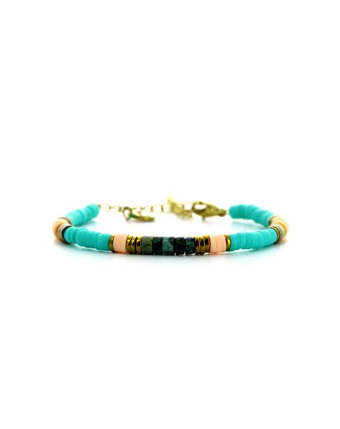 Bracelet Ibiza Beach  turquoise, saumon