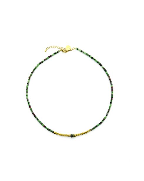 Collier Rim  vert, doré