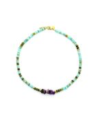 Collier Alison  bleu ciel, doré