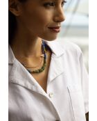 Collier Alison  bleu ciel, doré