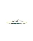 Bracelet Calanque d'En Vau Elena Vert turquoise, noir, argent