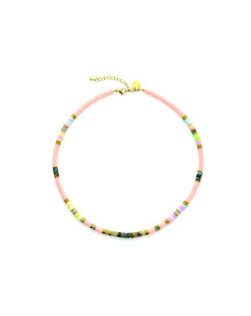 Collier Ibiza Beach  rose, multicolore