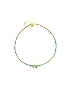 Collier Gabrielle  vert, doré