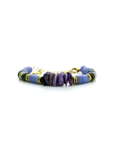 Bracelet Alison  mauve, doré