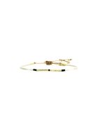 Bracelet Sable Noir Alice noir, blanc, nacre, doré
