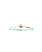 Bracelet Bora Bora Emma Turquoise, blanc, doré