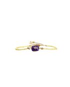 Bracelet Turquoise Paradise Alix turquoise, vert émeraude, mauve, nacre, doré