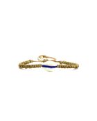 Bracelet Bonifacio Sunset Léa bleu royal, rose fluo, saumon, caramel, doré