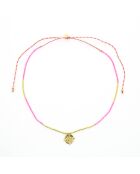 Sautoir Sunny  rose, doré