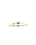 Bracelet Blue Curaçao Ness bleu, turquoise, doré