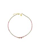 Collier Gabrielle  rose, doré