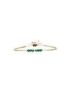 Bracelet Vert de Jade Elena camaïeu de vert, champagne, doré