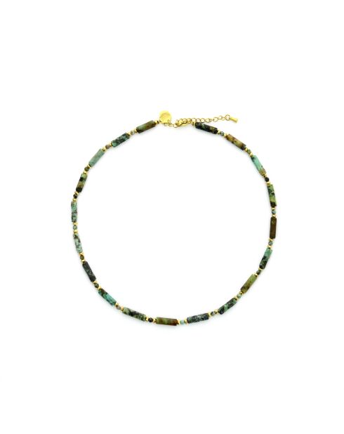 Collier Madison  turquoise, doré