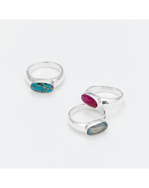 Bague en Argent Turquoise bleue