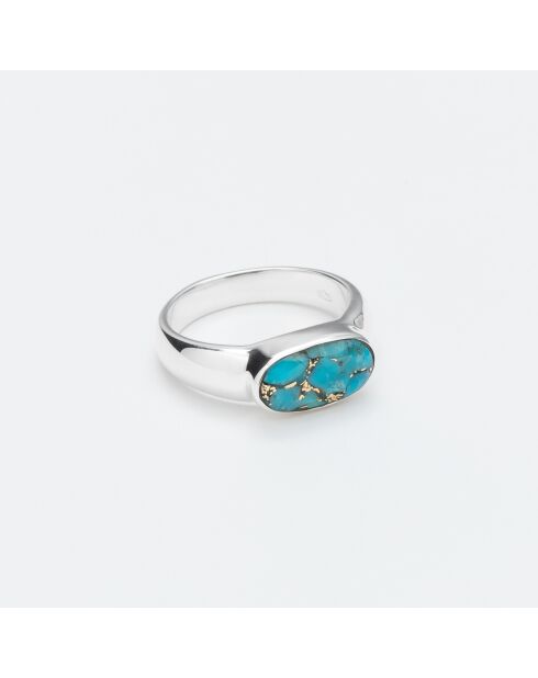 Bague en Argent Turquoise bleue