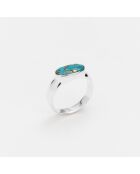 Bague en Argent Turquoise bleue