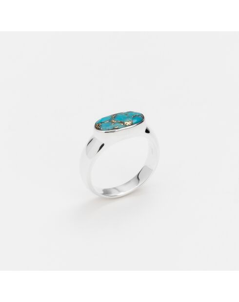Bague en Argent Turquoise bleue