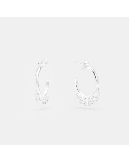 Boucles d'Oreilles Argent Hassia Oxyde de Zirconium