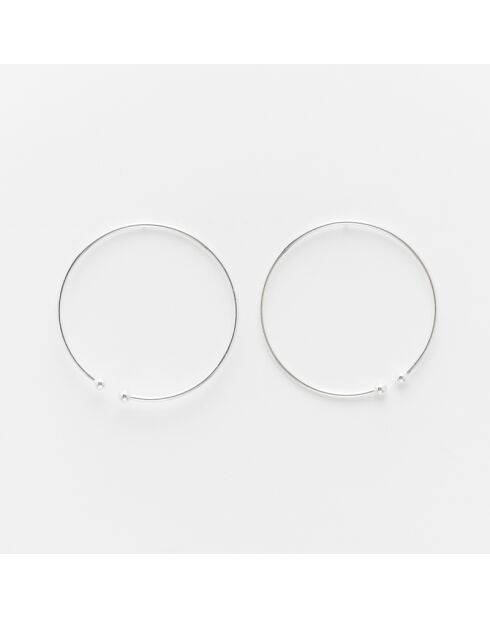 Boucles d'Oreilles Argent Rosa