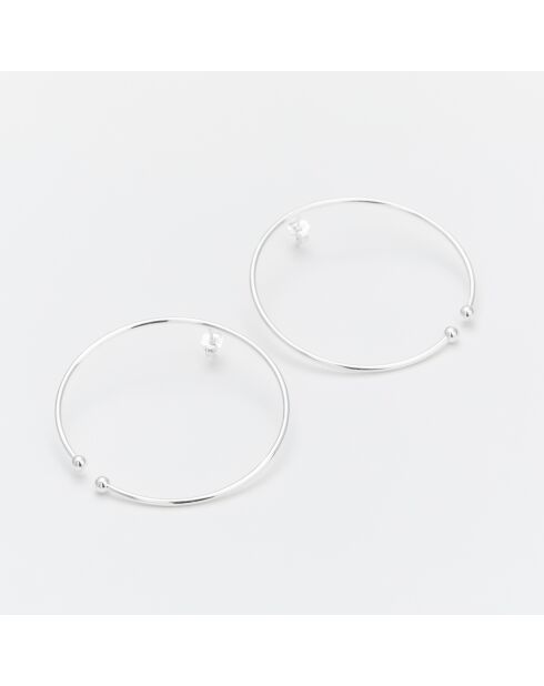 Boucles d'Oreilles Argent Rosa