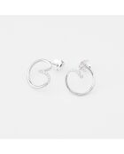 Stacey Silberohrringe mit Zirkonoxid