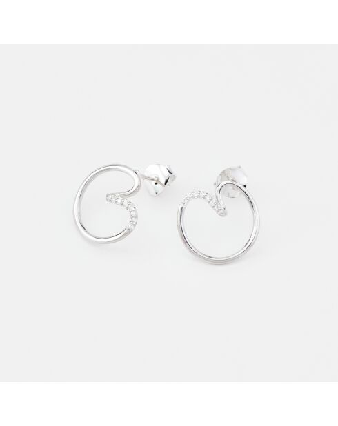 Stacey Silberohrringe mit Zirkonoxid