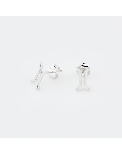 Boucles d'Oreilles Argent Django Oxyde de Zirconium