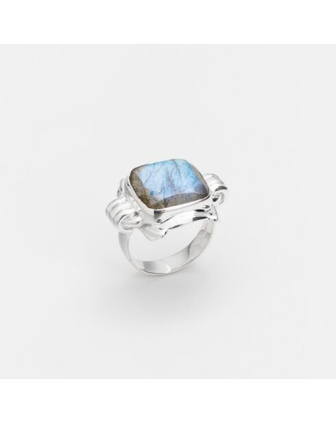 Bague en Argent Labradorite grise