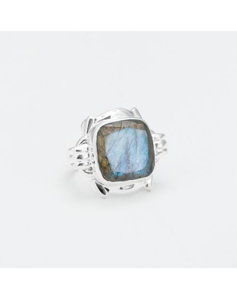 Bague en Argent Labradorite grise