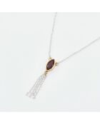 Collier en Argent et Laiton rouge